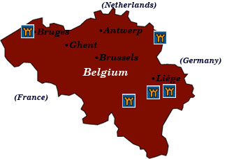 belgium map