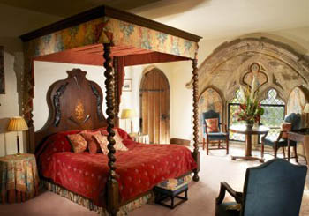 Amberley Castle, England--noble bedrooms are all part of the fantasy.