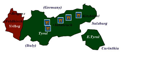 tyrol and vorarlberg map