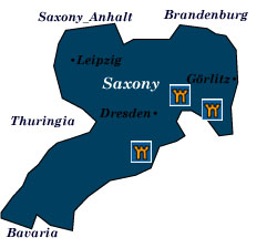 saxony map