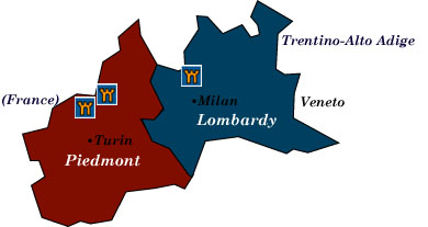 lombardy and piedmont map