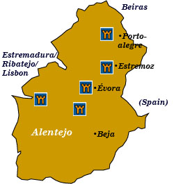 alentejo map