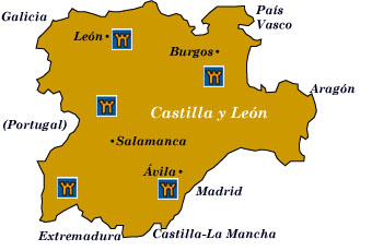 castilla leon map